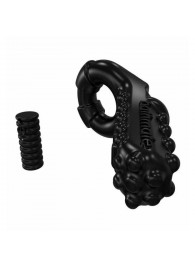 Чёрное эрекционное виброкольцо Tickle - Bathmate - в Новошахтинске купить с доставкой