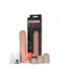 Насадка-удлинитель Extension sleeve с подхватом мошонки - 19 см. - Sitabella - в Новошахтинске купить с доставкой