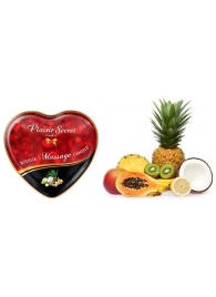 Массажная свеча с ароматом экзотических фруктов Bougie Massage Candle - 35 мл. - Plaisir Secret - купить с доставкой в Новошахтинске