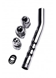 Металлический анальный душ с тремя насадками - ToyFa - купить с доставкой в Новошахтинске
