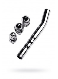 Металлический анальный душ с тремя насадками - ToyFa - купить с доставкой в Новошахтинске