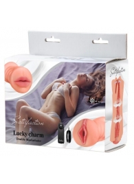Двусторонний мастурбатор с вибропулей Satisfaction Lucky charm - Lola Games - в Новошахтинске купить с доставкой