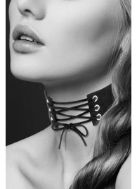 Оригинальный ошейник-чокер со шнуровкой - Bijoux Pour Toi - купить с доставкой в Новошахтинске
