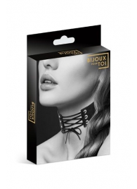 Оригинальный ошейник-чокер со шнуровкой - Bijoux Pour Toi - купить с доставкой в Новошахтинске
