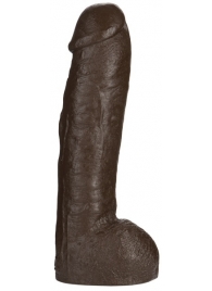 Большая насадка для трусиков Vac-U-Lock Realistic Hung - 31,7 см. - Doc Johnson - купить с доставкой в Новошахтинске