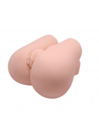 Реалистичный мастурбатор с вибрацией и двумя тоннелями - вагиной и анусом - Baile - в Новошахтинске купить с доставкой