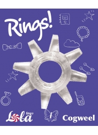 Прозрачное эрекционное кольцо Rings Cogweel - Lola Games - в Новошахтинске купить с доставкой