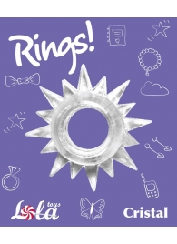 Прозрачное эрекционное кольцо Rings Cristal - Lola Games - в Новошахтинске купить с доставкой