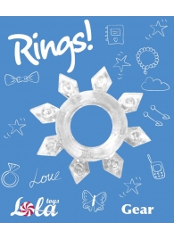 Прозрачное эрекционное кольцо Rings Gear - Lola Games - в Новошахтинске купить с доставкой