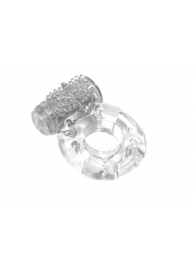 Прозрачное эрекционное кольцо с вибрацией Rings Axle-pin - Lola Games - в Новошахтинске купить с доставкой