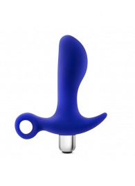Синий стимулятор простаты с ручкой-кольцом Performance Prostimulator 02 - Blush Novelties - в Новошахтинске купить с доставкой