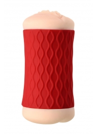 Двухсторонний мастурбатор JOS  NADIN в красном цилиндре - JOS - в Новошахтинске купить с доставкой