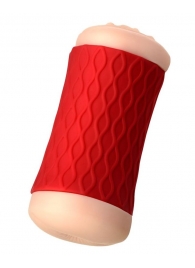 Двухсторонний мастурбатор JOS  NADIN в красном цилиндре - JOS - в Новошахтинске купить с доставкой