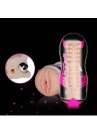 Мастурбатор-вагина Sex In A Can Vibra Vagina Tunnel - Lovetoy - в Новошахтинске купить с доставкой