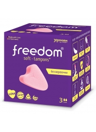 Женские гигиенические тампоны без веревочки FREEDOM mini - 3 шт. - Freedom - купить с доставкой в Новошахтинске