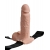 Телесный перезаряжаемый вибрострапон 7  Hollow Rechargeable Strap-on with Balls - 20,3 см. - Pipedream - купить с доставкой в Новошахтинске