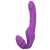 Фиолетовый безремневой вибрострапон DOUBLE DIPPER - Dream Toys - купить с доставкой в Новошахтинске