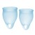 Набор голубых менструальных чаш Feel confident Menstrual Cup - Satisfyer - купить с доставкой в Новошахтинске