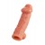 Телесная насадка на фаллос с отверстием для мошонки EXTREME SLEEVE - 17,6 см. - KOKOS - в Новошахтинске купить с доставкой