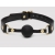 Черный кляп-шар Bound to You Faux Leather Ball Gag - Fifty Shades of Grey - купить с доставкой в Новошахтинске