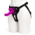 Лиловый страпон Rechargeable Vibrating Strap-On Harness Set - 17,6 см. - Happy Rabbit - купить с доставкой в Новошахтинске