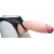Телесный реалистичный фаллоимитатор на черных трусиках Real Big Strap-On - 34,5 см. - LOVETOY (А-Полимер) - купить с доставкой в Новошахтинске
