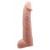 Телесная реалистичная насадка-удлинитель на пенис - 21 см. - Baile - в Новошахтинске купить с доставкой