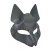 Серая маска Wolf с клепками - Sitabella - купить с доставкой в Новошахтинске