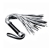 Серебристая плетка Struggle My Flogger с черной ручкой - 45 см. - Lovetoy - купить с доставкой в Новошахтинске