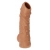 Телесная насадка с пупырышками и открытой головкой Nude Sleeve M - 12 см. - KOKOS - в Новошахтинске купить с доставкой