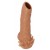 Телесная насадка с усиками и открытой головкой Nude Sleeve L - 14 см. - KOKOS - в Новошахтинске купить с доставкой