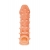 Телесная закрытая насадка с пупырышками Cock Sleeve Size M - 15,6 см. - KOKOS - в Новошахтинске купить с доставкой