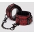 Красно-черные наручники Reversible Faux Leather Wrist Cuffs - Fifty Shades of Grey - купить с доставкой в Новошахтинске