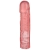 Розовая фаллическая насадка Vac-U-Lock 8  Crystal Jellies Dong - 20,3 см. - Doc Johnson - купить с доставкой в Новошахтинске