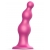Розовая насадка Strap-On-Me Dildo Plug Beads size S - Strap-on-me - купить с доставкой в Новошахтинске