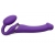 Фиолетовый безремневой вибрострапон Vibrating Bendable Strap-On - size L - Strap-on-me - купить с доставкой в Новошахтинске