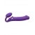 Фиолетовый безремневой вибрострапон Silicone Bendable Strap-On - size XL - Strap-on-me - купить с доставкой в Новошахтинске