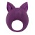 Фиолетовое перезаряжаемое эрекционное кольцо Kitten Kiki - Lola Games - в Новошахтинске купить с доставкой