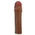 Коричневая насадка на пенис Chane - 18 см. - Baile - в Новошахтинске купить с доставкой