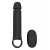 Черная насадка-удлинитель с вибрацией Vibrating Extender With Remote - Dream Toys - в Новошахтинске купить с доставкой