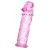 Розовая насадка фаллической формы - 12,5 см. - A-toys - в Новошахтинске купить с доставкой