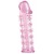 Розовая насадка на пенис с шипами - 12,5 см. - A-toys - в Новошахтинске купить с доставкой