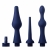 Набор из 3 универсальных насадок для анального душа Universal 3 Piece Silicone Enema Attachment Set - XR Brands - купить с доставкой в Новошахтинске