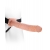 Фаллопротез телесного цвета Hollow Strap-On - 29 см. - Pipedream - купить с доставкой в Новошахтинске