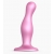 Розовая насадка Strap-On-Me Dildo Plug Curvy size M - Strap-on-me - купить с доставкой в Новошахтинске