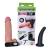 Страпон с 2 насадками и вибрацией UniStrap - 19 и 12 см. - LOVETOY (А-Полимер) - купить с доставкой в Новошахтинске