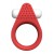 Красное эрекционное кольцо LIT-UP SILICONE STIMU RING 1 RED - Dream Toys - в Новошахтинске купить с доставкой