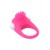 Розовое эрекционное кольцо с щеточкой LIT-UP SILICONE STIMU RING 5 - Dream Toys - в Новошахтинске купить с доставкой