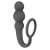 Серое эрекционное кольцо Legend с анальным стимулятором - Lola Games - в Новошахтинске купить с доставкой