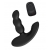 Черный силиконовый стимулятор простаты Levett Nitoc с пультом ДУ - Levett - в Новошахтинске купить с доставкой